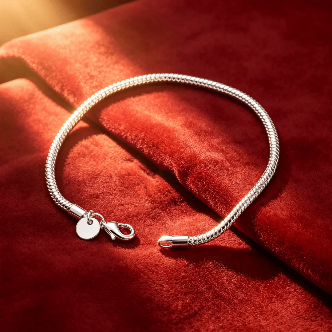 Hot y2k style fashion 925 Sterling Silver Bracelet for woman Unique 3-4MM Snake bone chain Wedding party Gifts Costume jewelry