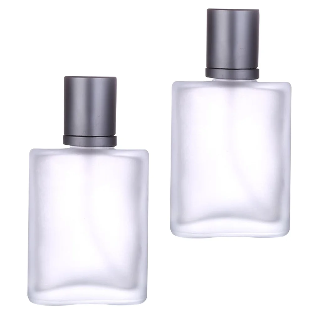 

2Pcs Frosted Glass Bottles Leakproof Travel Sub Bottles Spray Perfume Bottle Leak Resistant Refillable