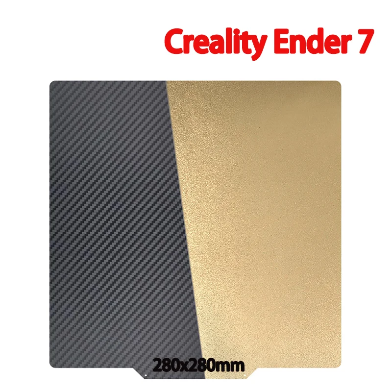

ENERGETIC Creality Ender 7, гладкая ПЭТ-пластина, 280x280 мм, гибкий лист пружинной стали, двухсторонняя печать, текстурированная сборная пластина PEI