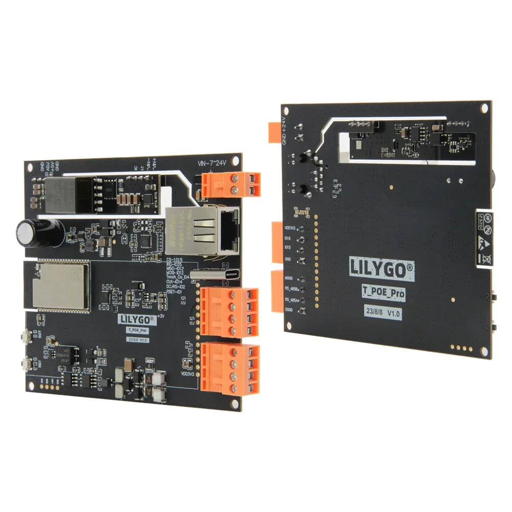 LILYGO®TTGO T-Internet-POE ESP32-WROOM LAN8720A Chip adattatore Ethernet e scheda di espansione Downloader Hardware programmabile