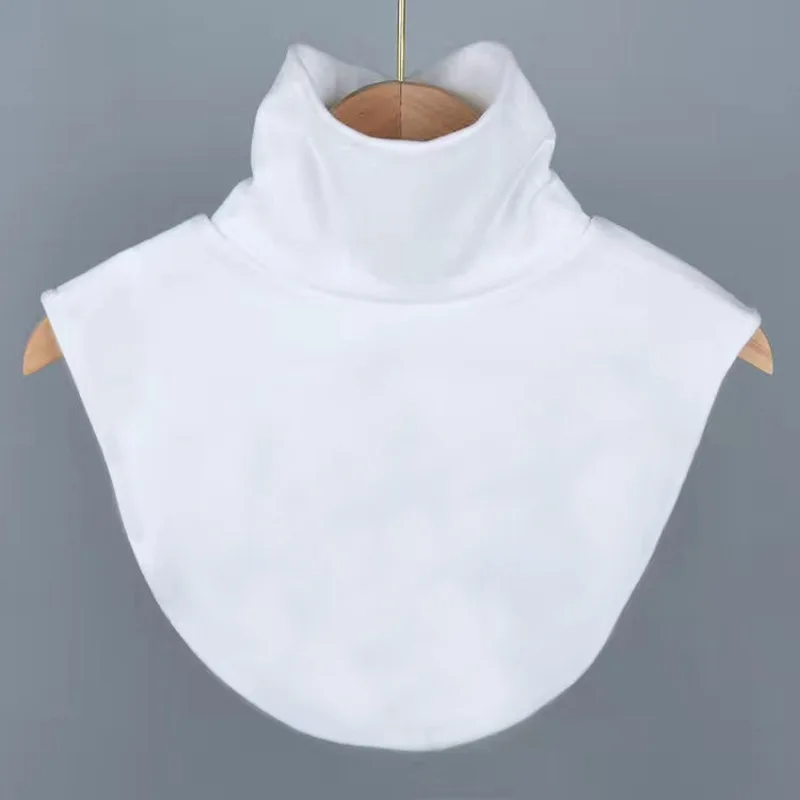 Fotografia 5: Colarinho Falso de Algodão para Mulheres, Estilo Simples de Meia Camisa, Colarinho Destacável Versátil e Conveniente