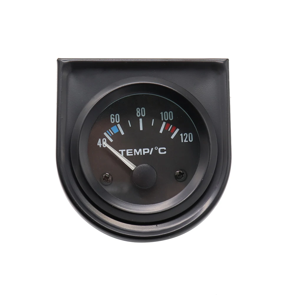 52mm Water Temp Celsius Gauge Auto Water Temperature Meter LED White Light Water Tank Level Indicator 12V with Water Temp Sensor