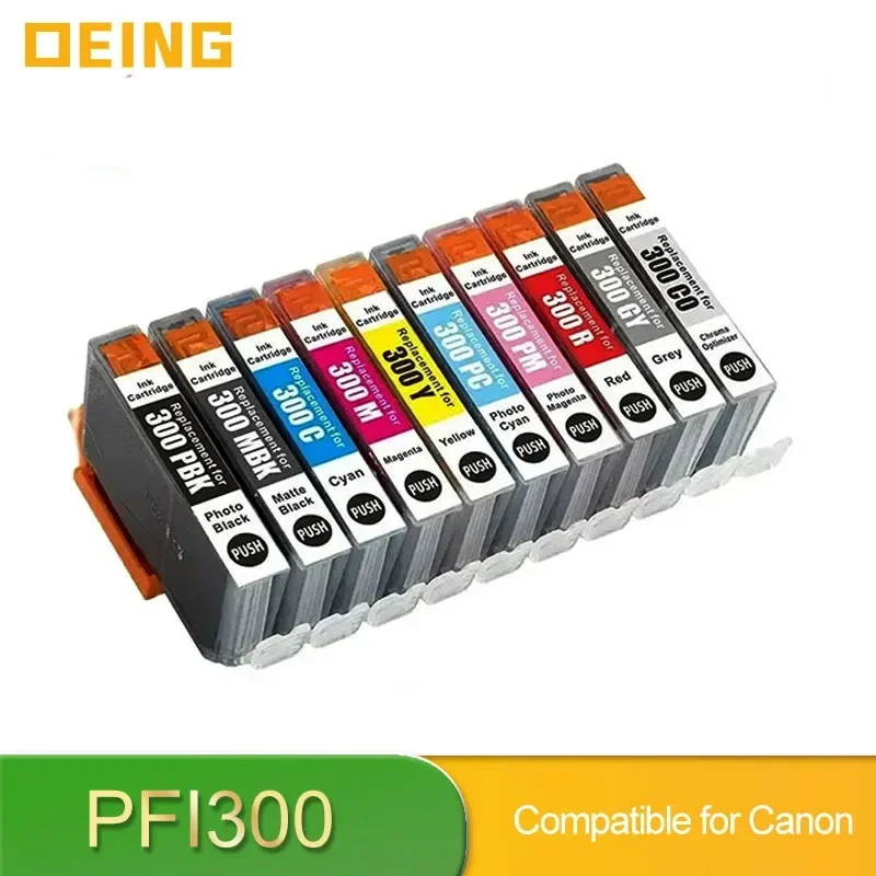 

Compatible PFI300 PFI-300 PFI 300 Premium Color Inkjet Ink Cartridge for Canon PFI300 Ink cartridge