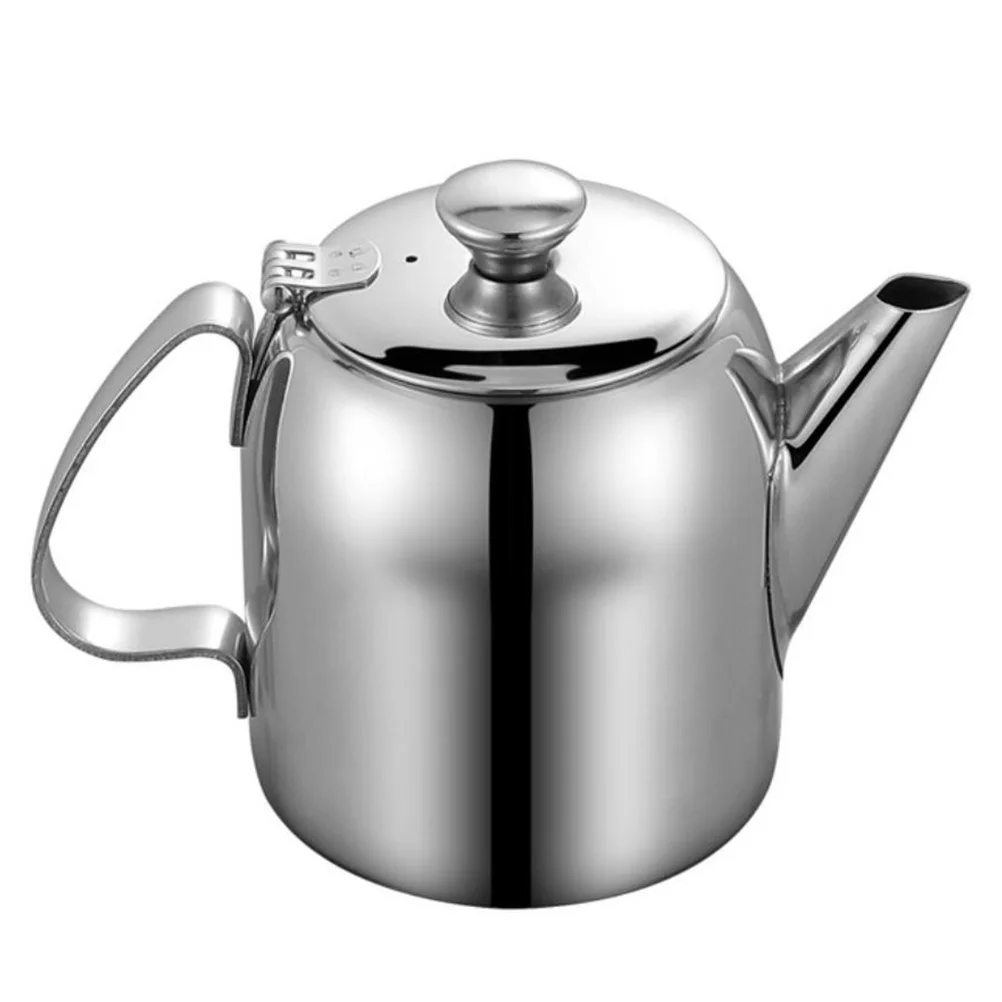 

1pc Stainless Steel Teakettle Silver Household Water Kettle For Tea Oil Filter Kitchen Use Drainer Pot Heating Kettle