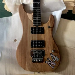 Custom N4 Nuno Bettencourt Electric Guitar Ash Wood Body Humbucker Twin-Blade Pickup, Tremolo Bridge Abalone Dot Inlay