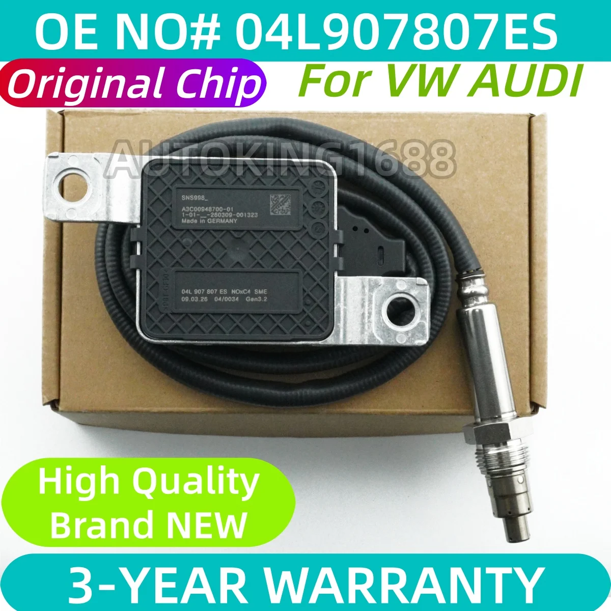 04L907805ES 04L 907 805 ES New Nitrogen Oxide Sensor NOX Sensor For VW Passat B8 Arteon Skoda Superb