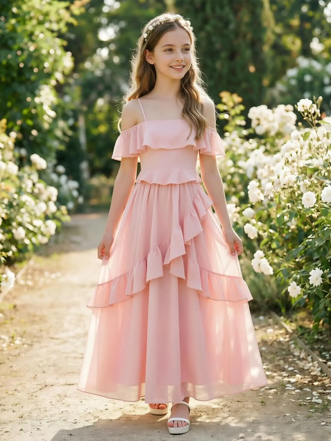 Spaghetti straps Flower Girl Dresses for Wedding
