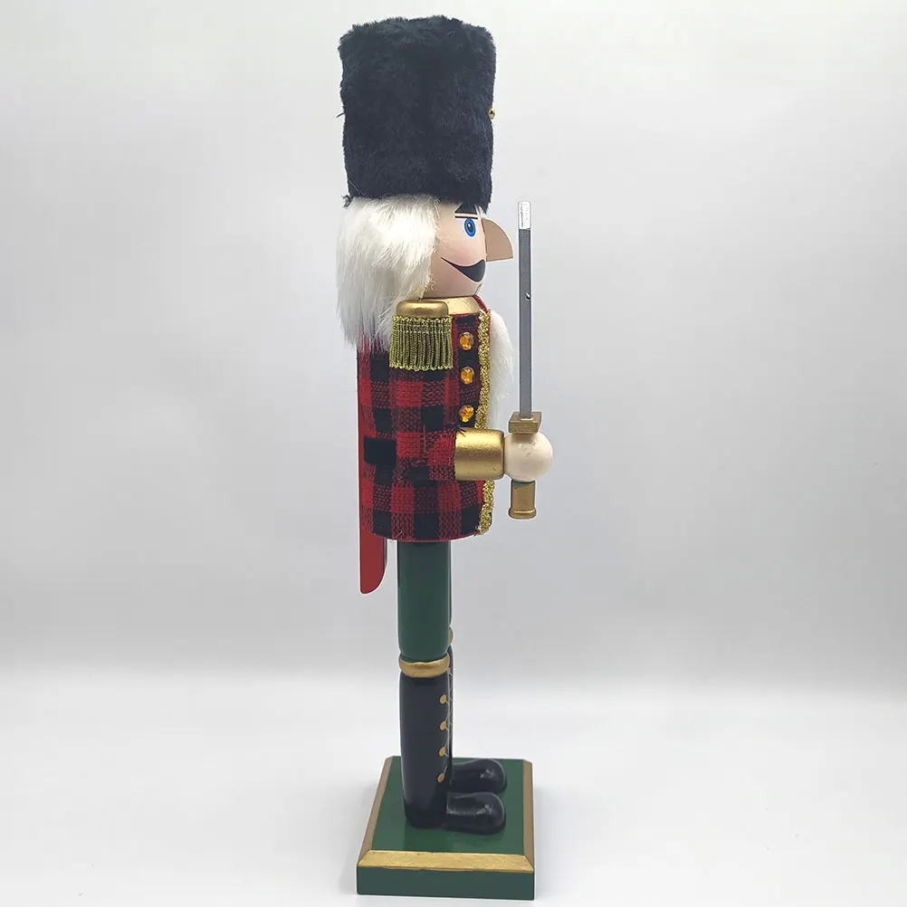 

Nutcracker Wooden Figures Toys Christmas Soldier Decorations Unique Personality Figurine Large Polyester Hanging Ornament