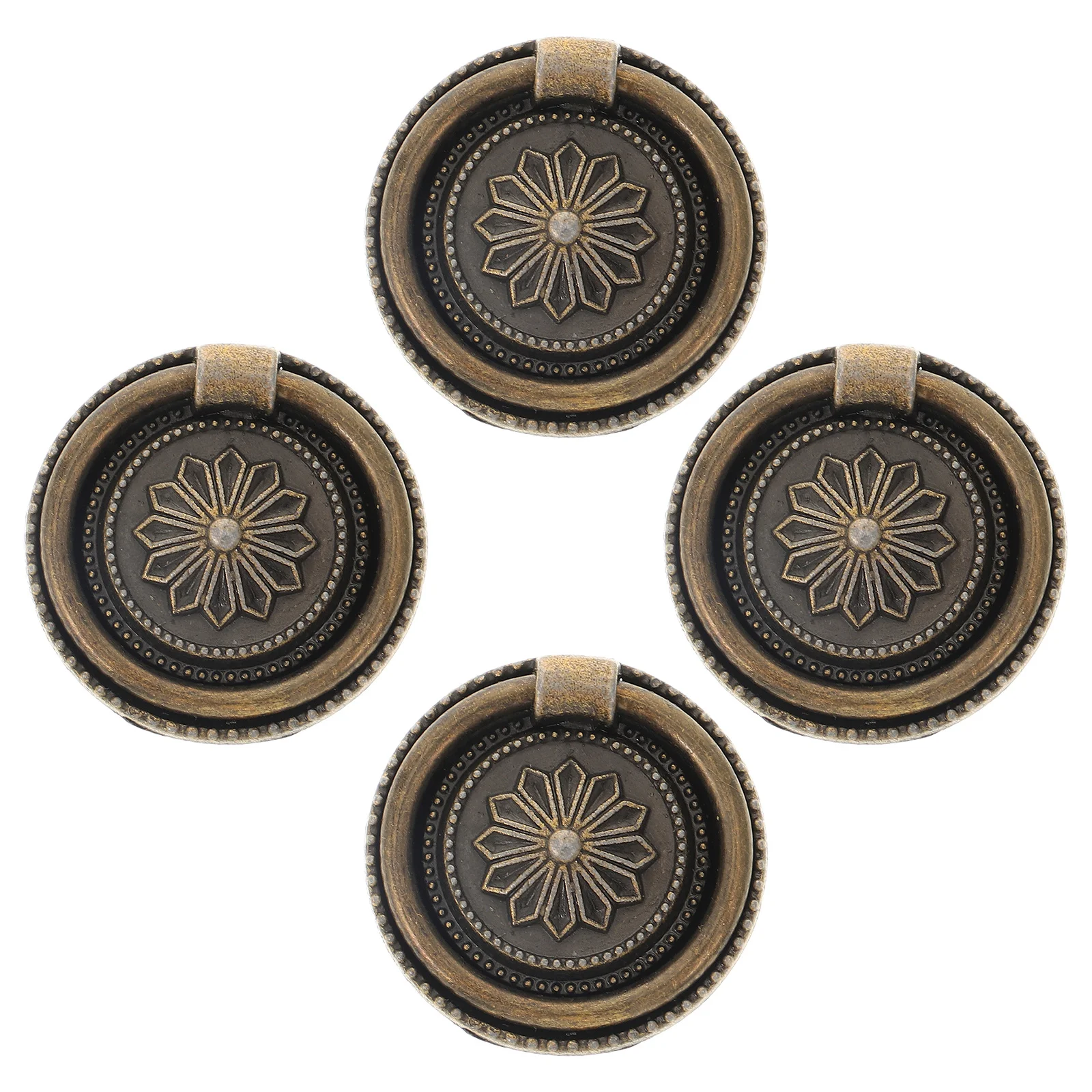 4 قطعة مقبض درج خمر مقبض كابينة الرجعية سبائك الزنك الأثاث سحب للمنزل ديكور درج استبدال خزانة