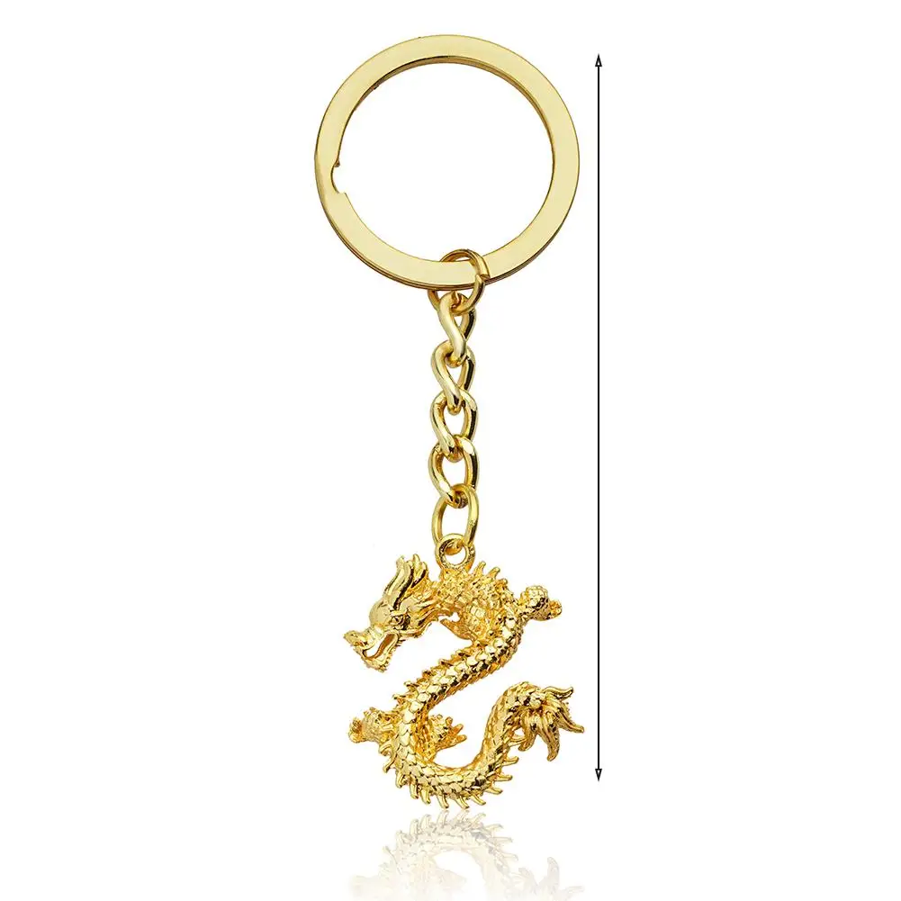 Portachiavi Dragon Chinese Dragon Cute Crystal Pendant portachiavi a catena creativa regalo di nozze Dragon Car Bag Party ciondolo chiave W8E5