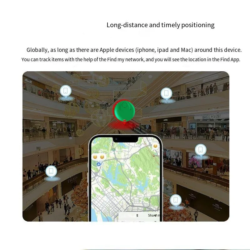 Smart Gps Tracker Mini Tag For Apple ios Find My APP Tag Anti Lost Reminder Device Rated Locator Car Key Pet Kids Elderly Finder