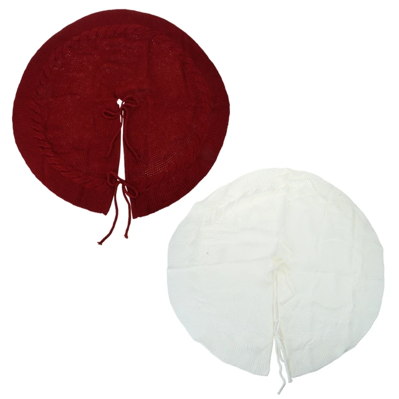 Saia árvore tricô com designs elegantes Decoração casa férias macia