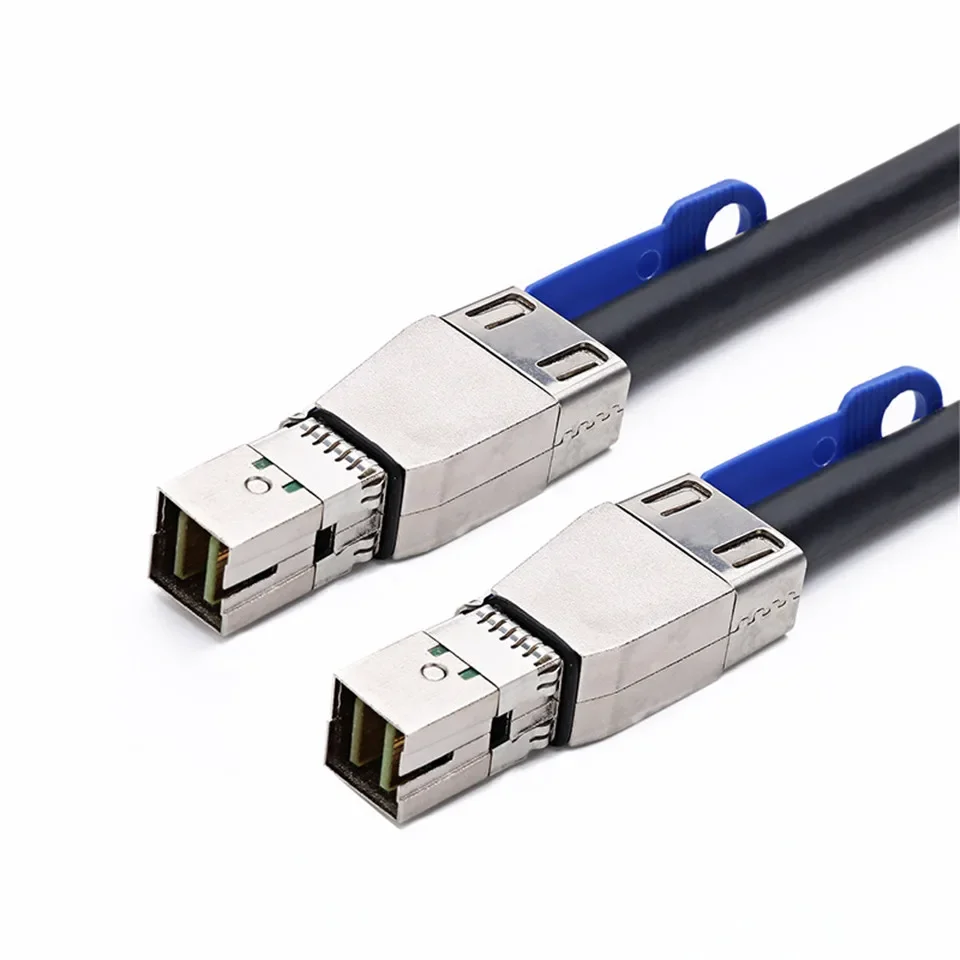 Cable externo Mini SAS HD SFF-8644 a Mini SAS SFF-8644 HD de alta densidad para servidor de disco duro Tarjeta Raid SAN-1