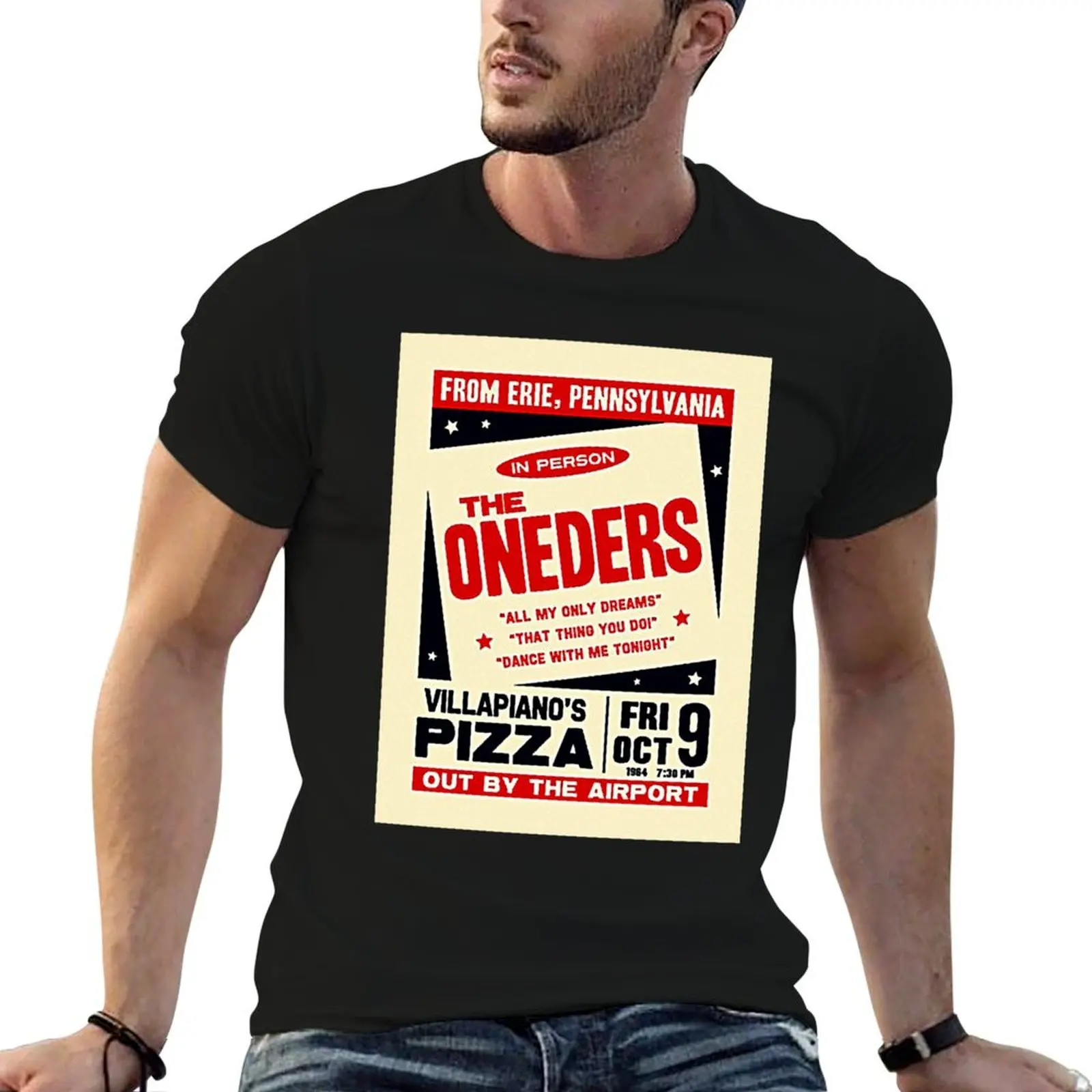 Villapiano_s Pizza T-Shirt Classic T-Shirt Tri-blend T-Shirt blue archive graphic t shirt vintage mens t shirt