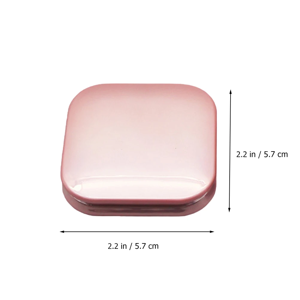 4pc Foundation Powder DIY Box Empty Eyeshadow Palette Blush Box Portable Cosmetic Makeup Case Container with Mirror for Bb Cream