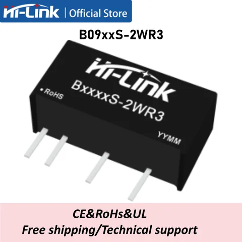 10pcs HiLink B0903S-2WR3 B0905S-2WR3 B0912S-2WR3 B0915S-2WR3 Mini Isolated Power Module 2W 9V Input 3.3/5/9/12/15/24V Output