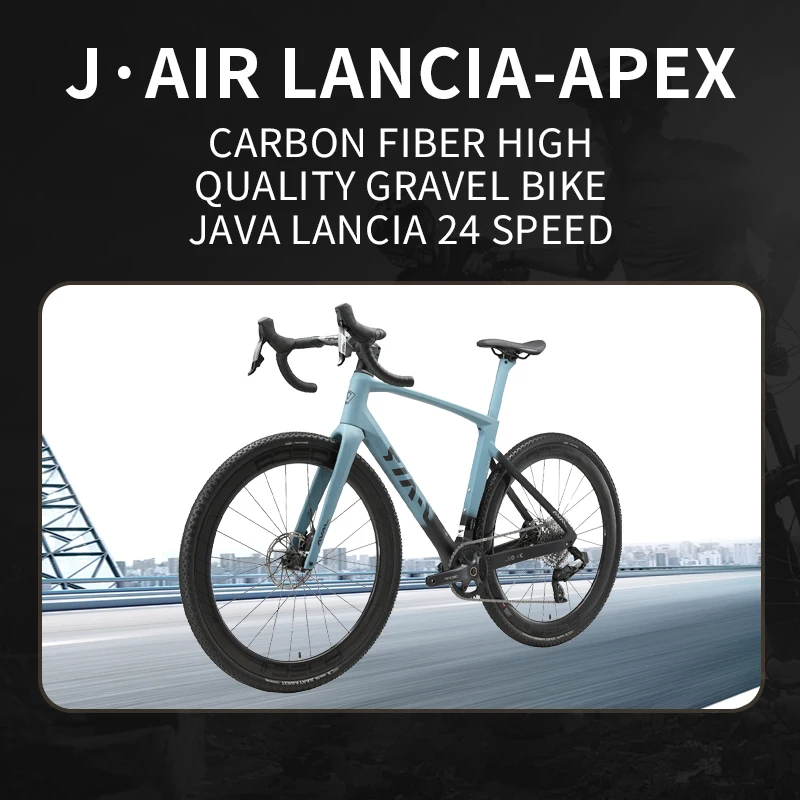 JAVA J-AIR LANCIA Bici da ghiaia in fibra di carbonio 700C 24 velocità SRAM Freno a disco Telaio in carbonio