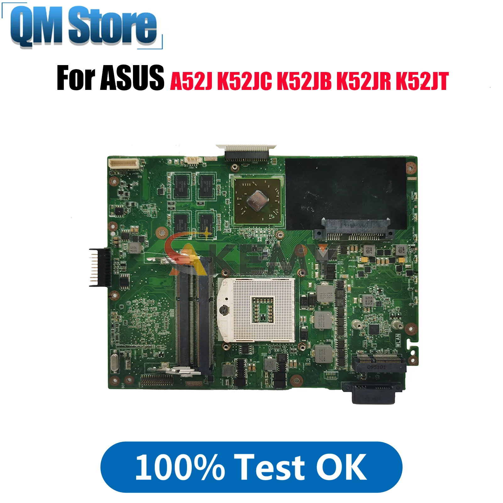 

K52JR Laptop Motherboard For ASUS K52JC K52JV K52JU K52JT K52JR K52J K52JB K52JE A52J Notebook Mainboard 100% tests OK fast ship