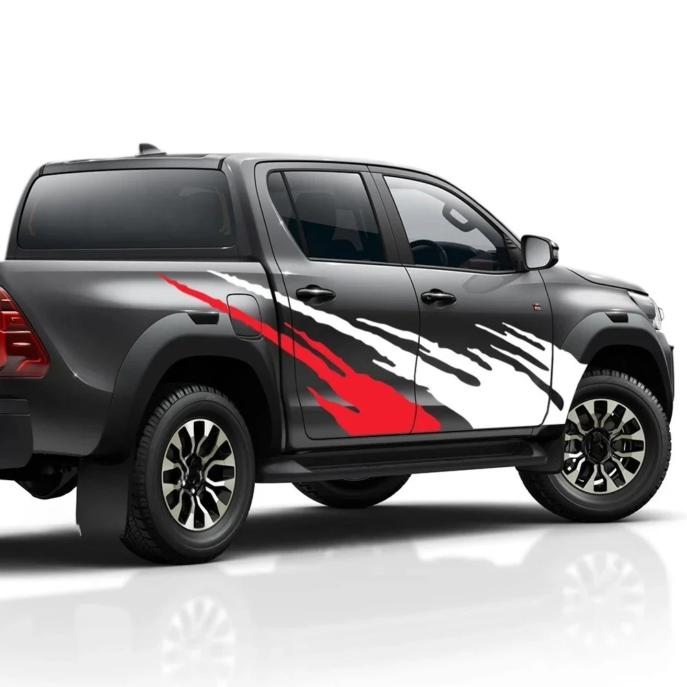 

Pickup Stickers For Toyota Hilux Revo Vigo SR SR5 Rocco Truck Graphics Spalsh Decor Covers Car Vinyl Decals Auto Accessories