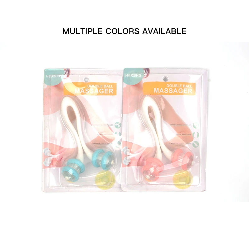 Abdominal Double-wheel Massager Waist Hip Arm Clamp Meat Body Sculpting Firming Roller