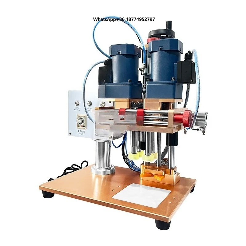 Semi Automatic Low Price Desktop Small Pet Shampoo Cream Bottles Plastic Cap Screw Lid Capping Machine Lock Capping Machine
