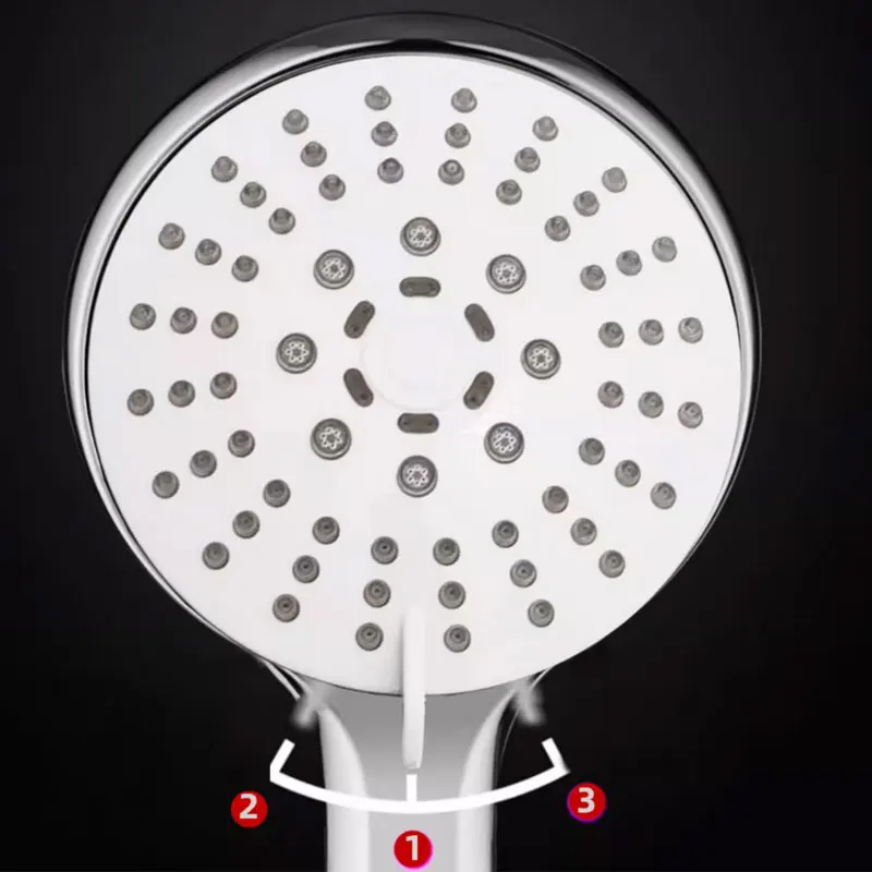 

1pcs Hand-held Shower Head Simple Pressurized Shower Head Large Water Output and Fall Resistance Suitable for Home and Outdoor