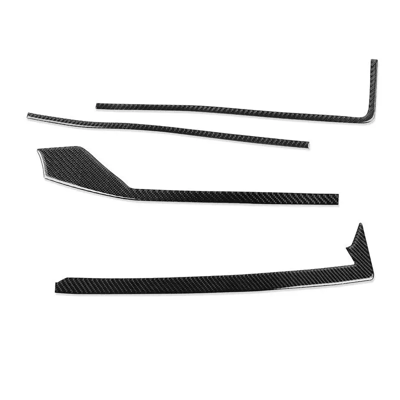 For Audi A3 S3 8Y 2021 2022 2023 2024 2025 Car Accessories Dashboard Panel Frame Air Vents Strips Trim Soft Carbon Fiber Sticker - view 2