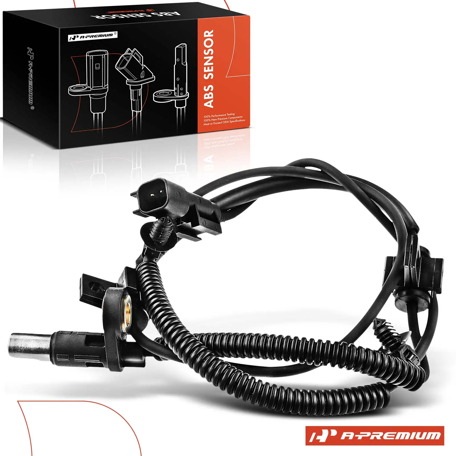 A-Premium Front Driver or Passenger Side ABS Wheel Speed Sensor for Ford F-250 Super Duty 11-13 F-350 Super Duty 11-16