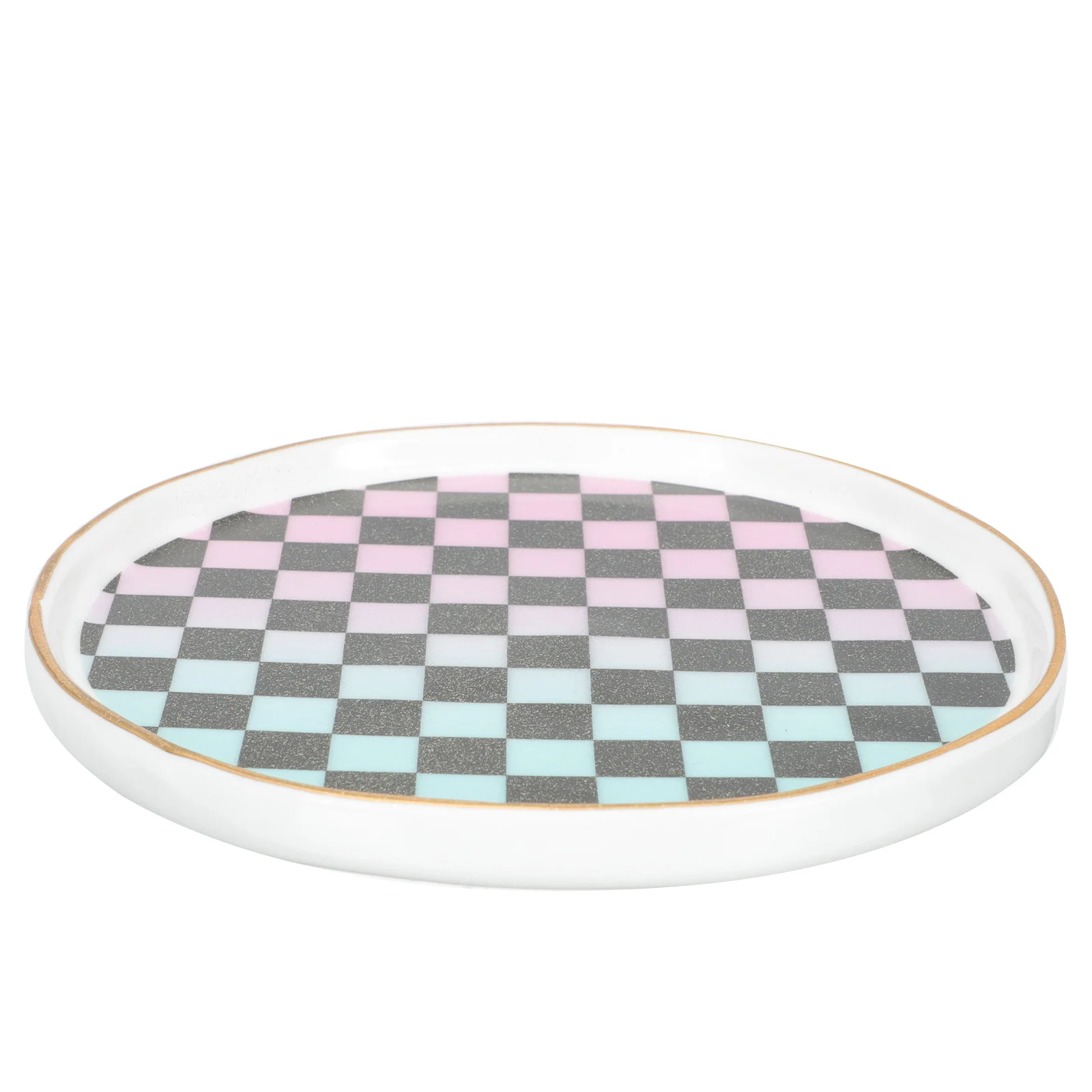 

Jewelry Trinket Dish for Dinner Table Small Plates Decorative Black Jewellery Tray