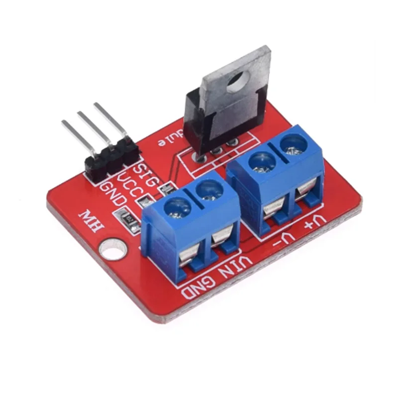 Módulo de driver irf520 mos transistor de efeito de campo módulo de driver de microcontrolador regulação pwm