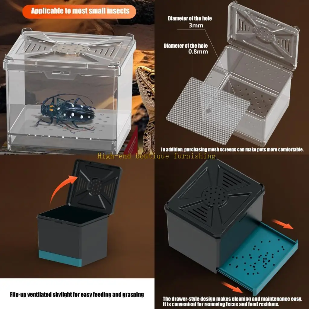 L9NB Flexible Small Animal Habitat For Species Like Jumping Spiders developed With Ventilation And Secure Structure