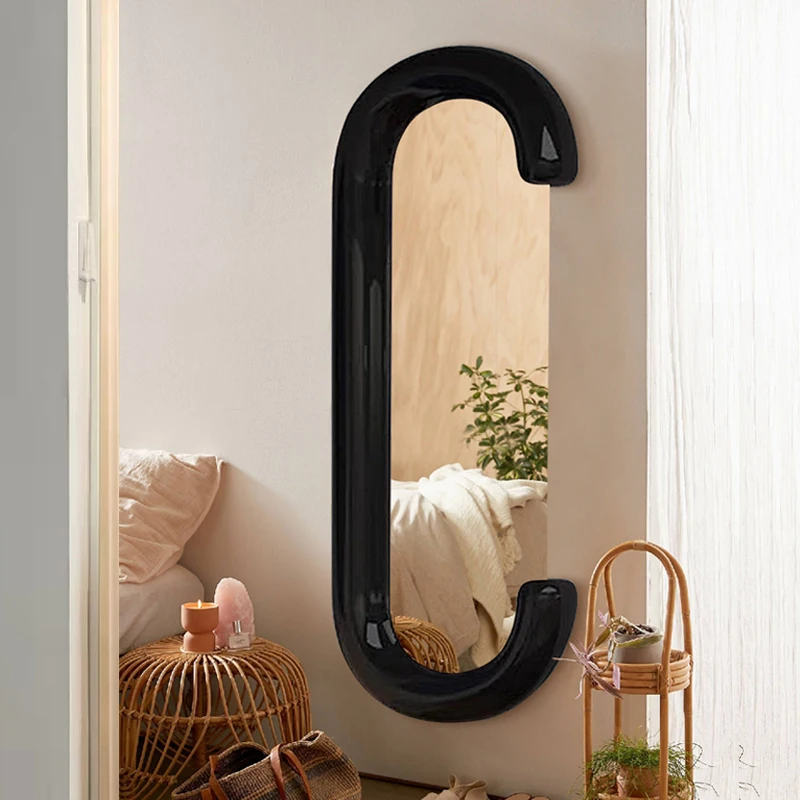 Full Body Girls Aesthetic Wall Decoration Mirror Living Room Modern Vintage Vanity Bedroom Mirror Long Espelhos Home Products
