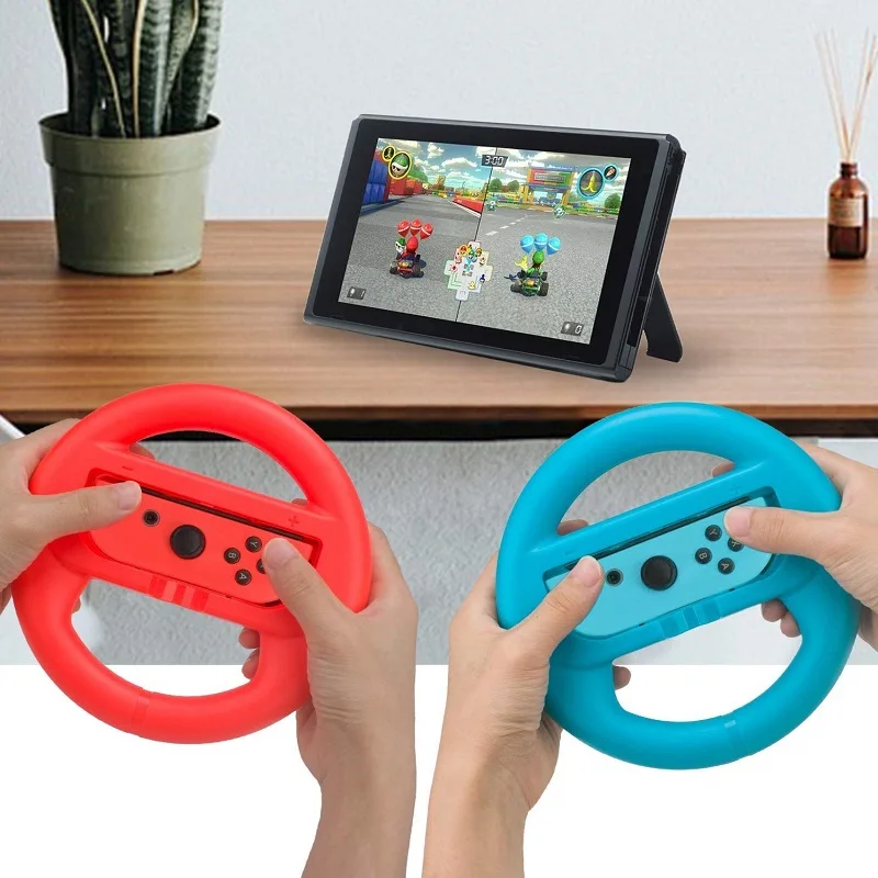 BANGSHE Steering Wheel Kit Compatible with Nintendo Switch Joypad Professional Racing Games Wheel for Switch OLED Accessories