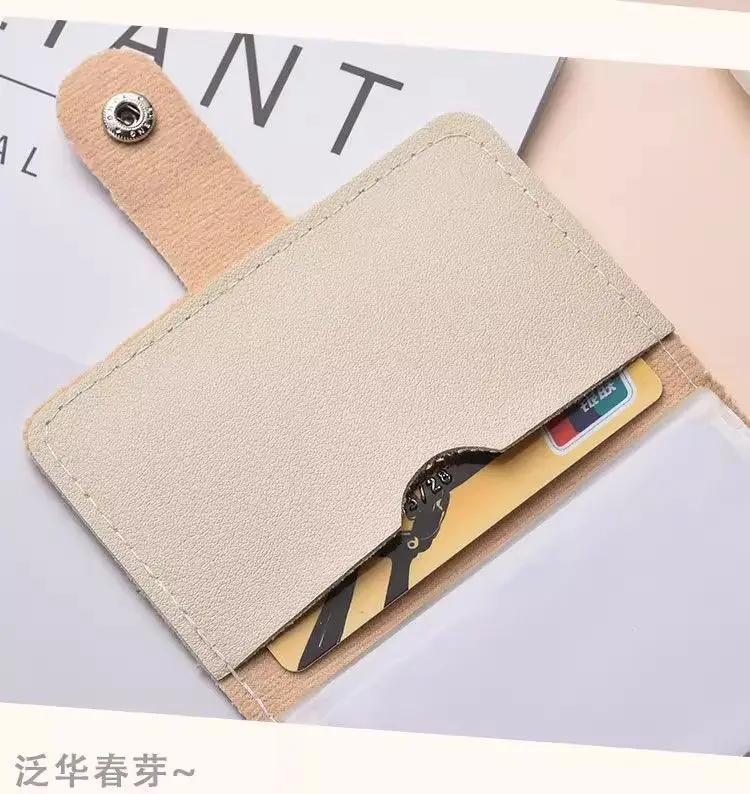 Paquete de tarjetas de pequeño monstruo lindo de dibujos animados para mujer, elegante tarjetero de gran capacidad, ranura para tarjeta de identificación, billetera para tarjetas Popular