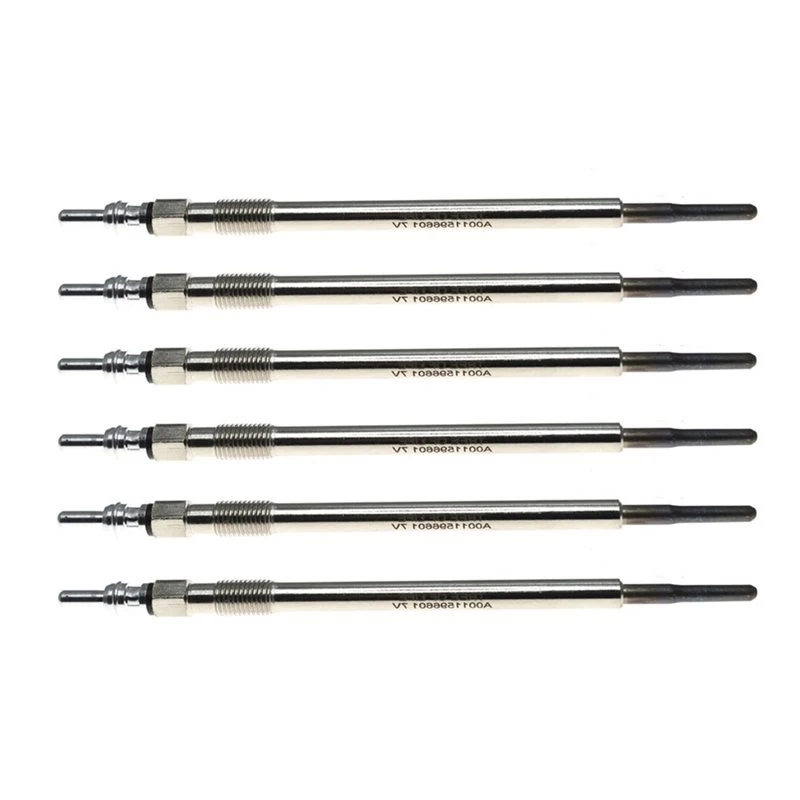 NEW-A0011596601 For MERCEDES GL/M/E-CLASS R-KLASSE E-KLASSE W212 W211 X164 X204 W164 W251 6Pcs 7V Glow Plugs