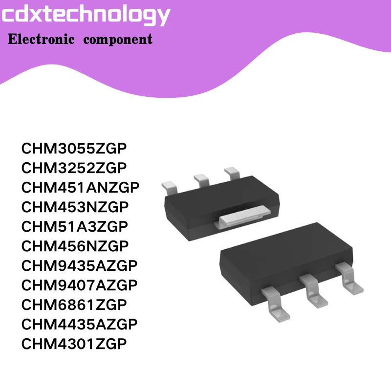 10PCS/LOT CHM3055ZGP  3252ZGP 451ANZGP 453NZGP 51A3ZGP 456NZGP 9435AZGP 9407AZGP 6861ZGP CHM4435AZGP CHM4301ZGP SOT223 NEW