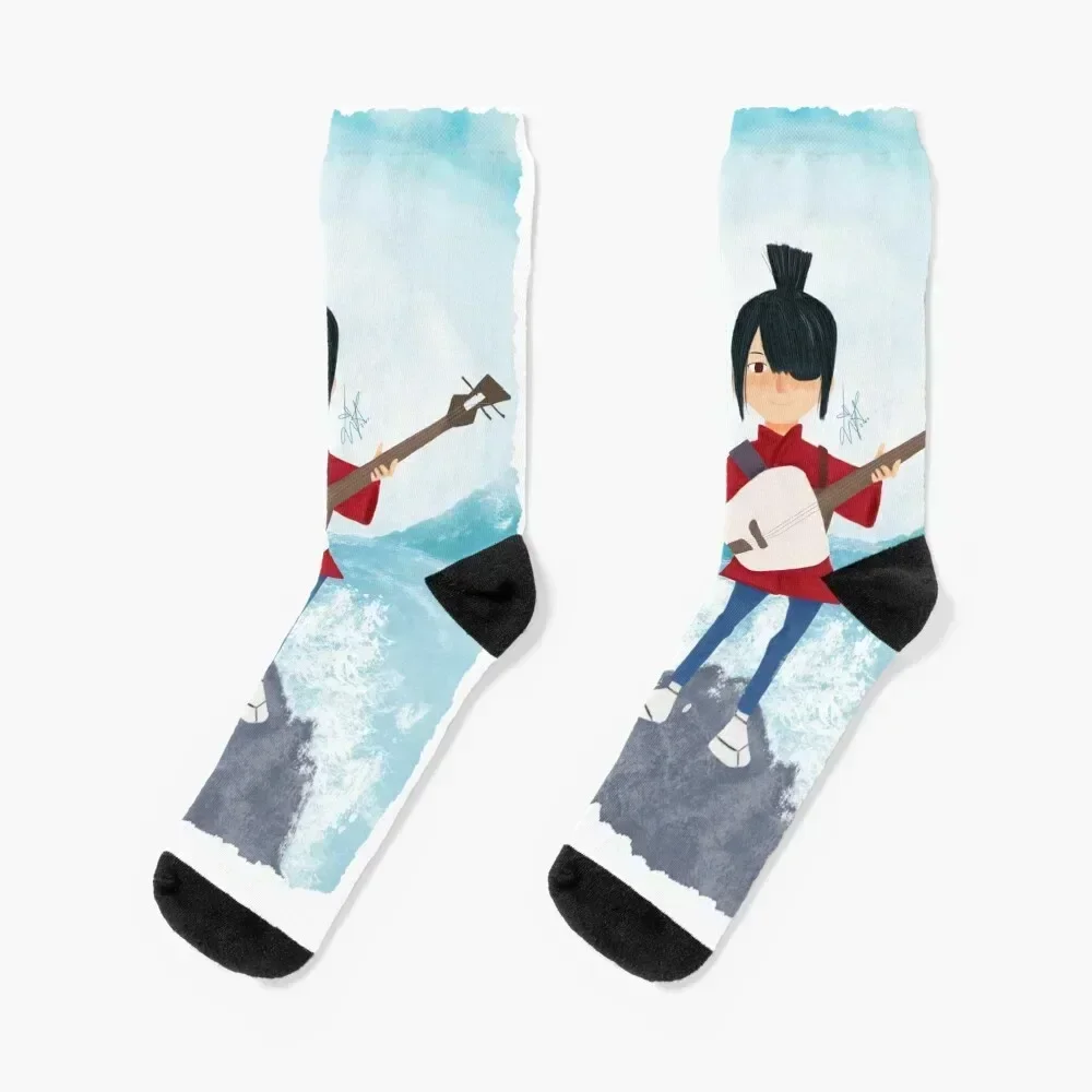 Kubo fanart Socks essential cartoon man Heating sock Male Socks Women's crazy floor sport Men's Socks Women's