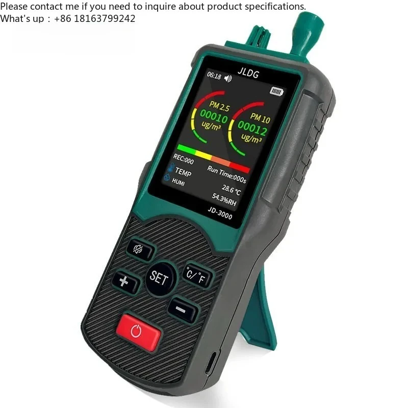 

8-Channel Handheld Dust Particle Counter 0.3um/0.5um/1.0um/3.0um/5.0um/10um Support PM2.5/PM10 Density Detection