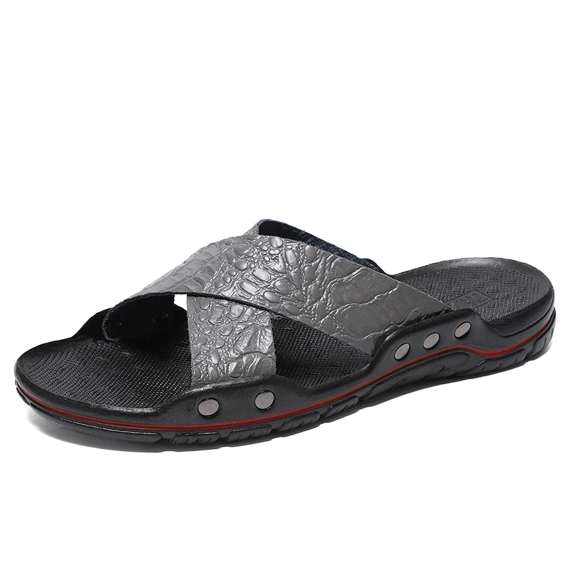 Men's plus-size sandals walking light non-slip outdoor beach flip-flops Fashion slippers casual men's shoes summer48