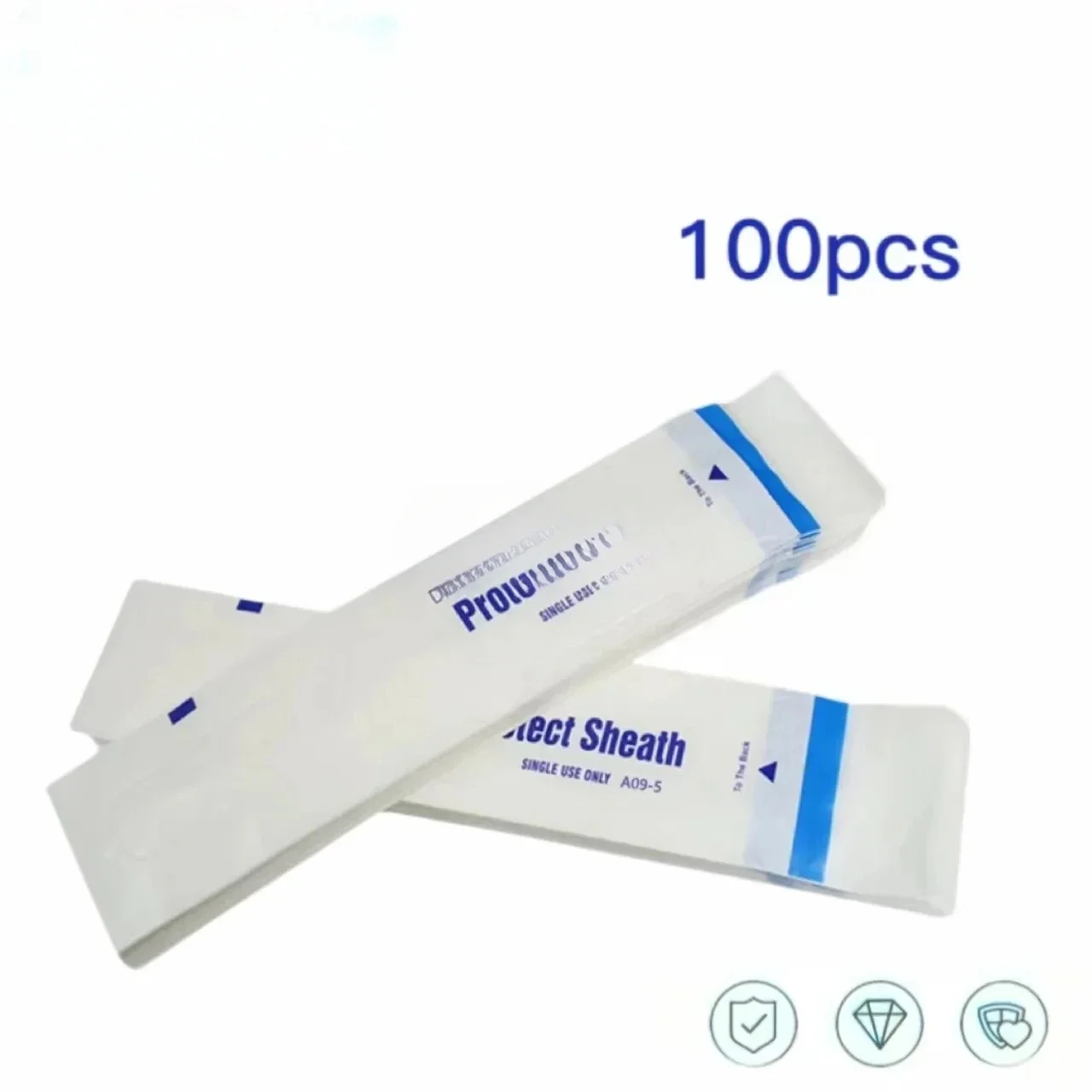 Disposable Dental Intraoral Camera Sheath Dentistry Endoscope Film Handle Protective Covers Sleeves Dental Consumable100Pcs/box