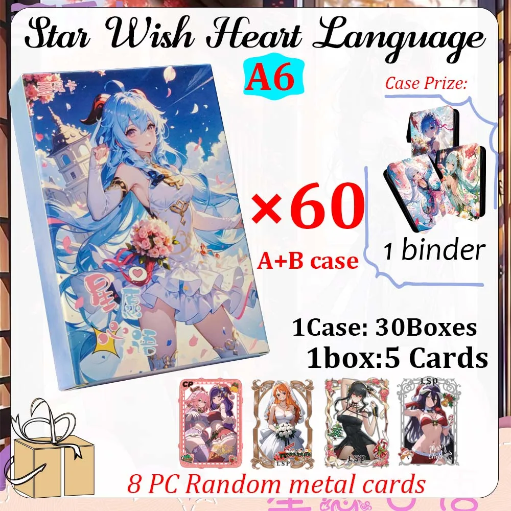 New Star Wish Heart Language Waifu Card A6 Size Goddess Story Collection Cards Waifu Booster Box Ccg Doujin Toys And Hobby Gift