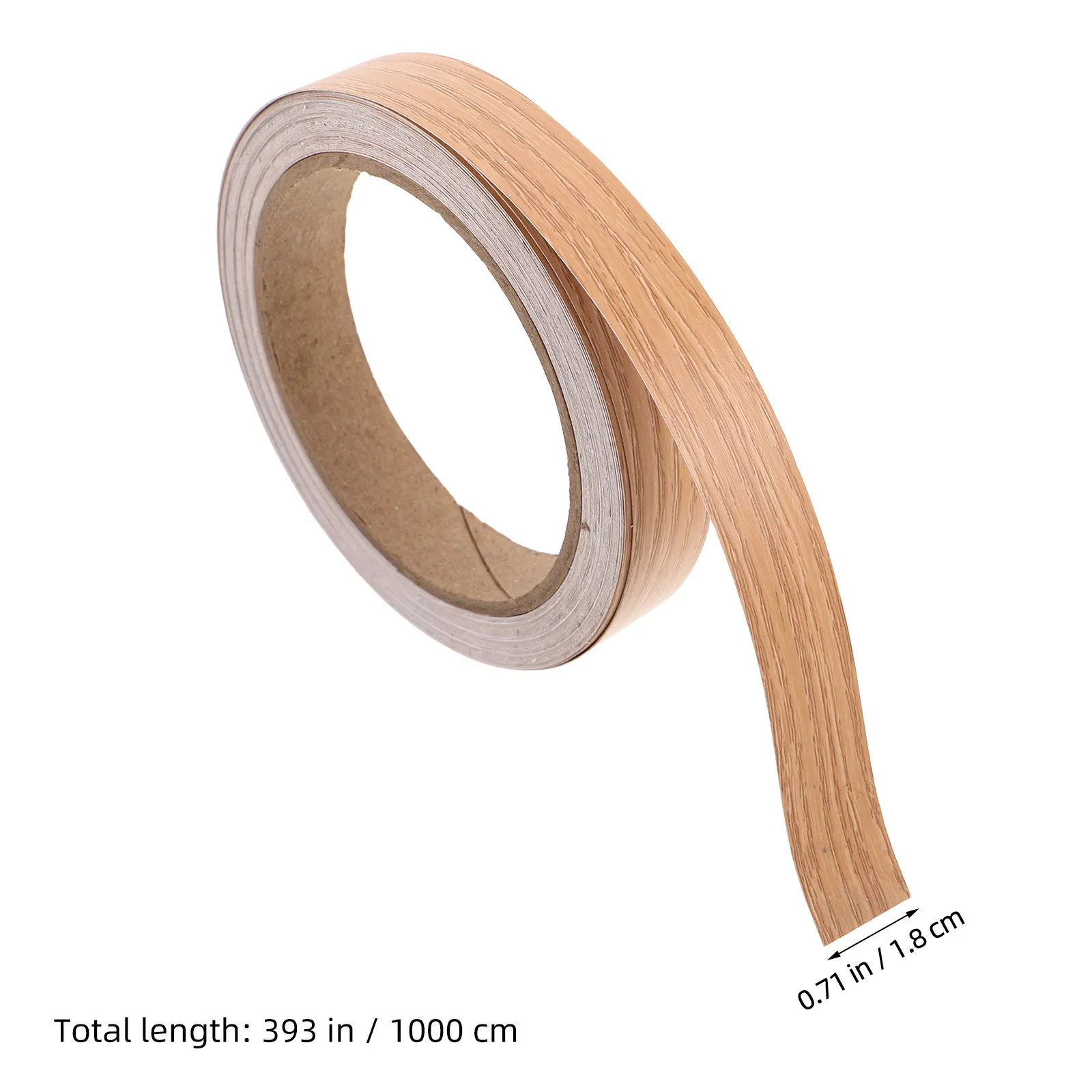 2 Rolls Wood Grain Repair Tape Khaki Self Adhesive Edging Strips Kitchen Cabinet Edge Banding Furniture Veneer Repair Decorative