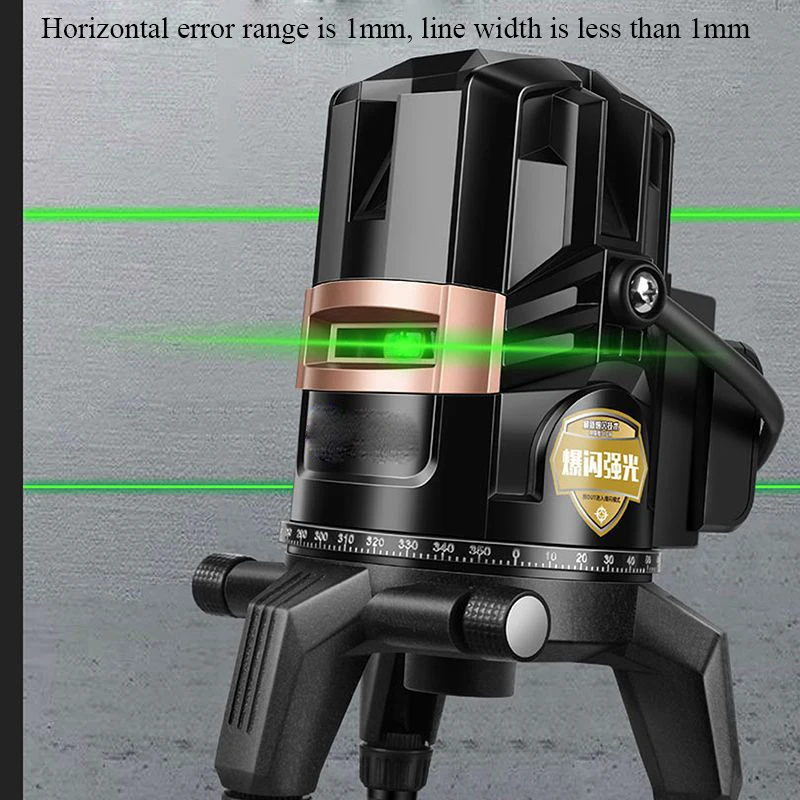 

2/3/5 Line 3D Green Light 360 Laser Level Horizontal and Vertical Crossline Super Powerful Green Beam Laser Level Remote Control