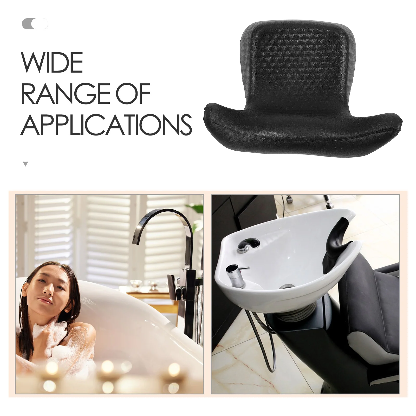 

Waterproof Shampoo Neck Rest Ergonomic Bathtub Pillow Comfortable Head Support Hair Washing Cushion for Salon Sink Spa Bath