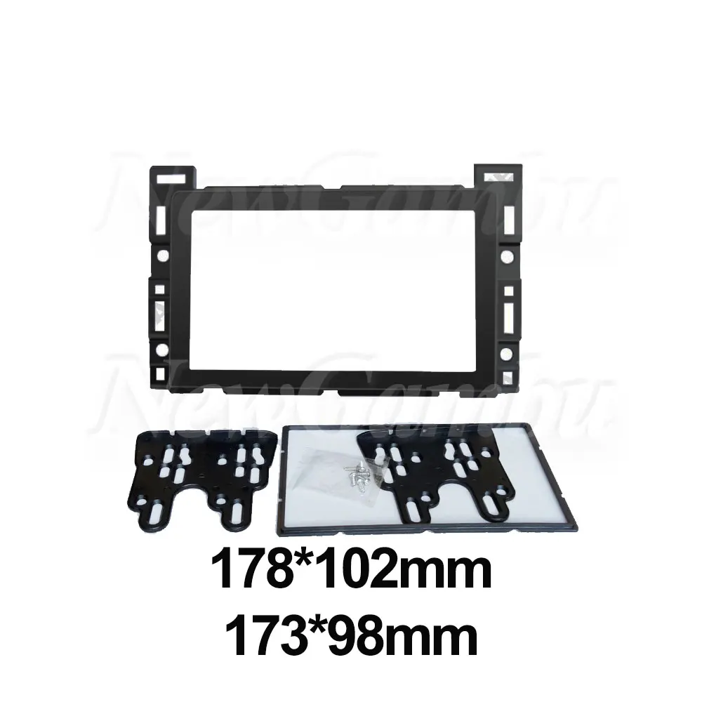 2 Din para CHEVROLET Equinox PONTIAC G5 G6 marco sin adaptador de Cable kit de ajuste de tablero Panel Facia reproductor de Radio pantalla ABS