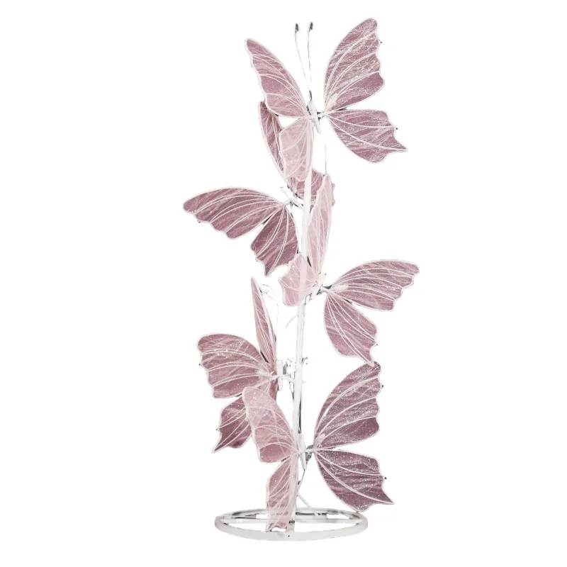 Wedding props glowing butterfly wing pendant ceiling decoration wedding stage chandelier