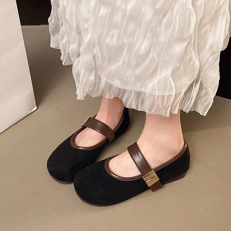 레트로 얕은 굽 메리 제인 단화 여성 2026 봄 여름 신상 프렌치 스타일