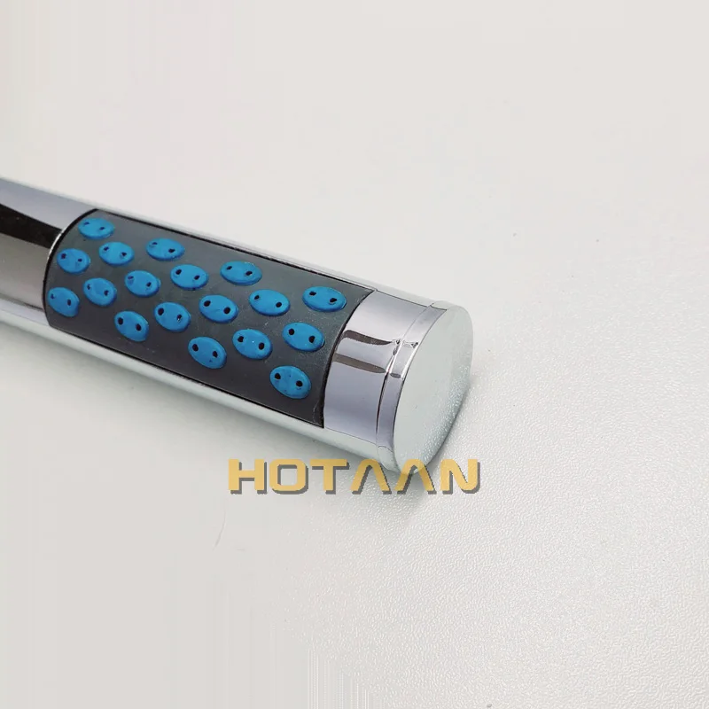 HOTAAN . Water Saving Shower Heads ABS chrome plated Square rain hand hold shower head bathroom accessories YT-5199