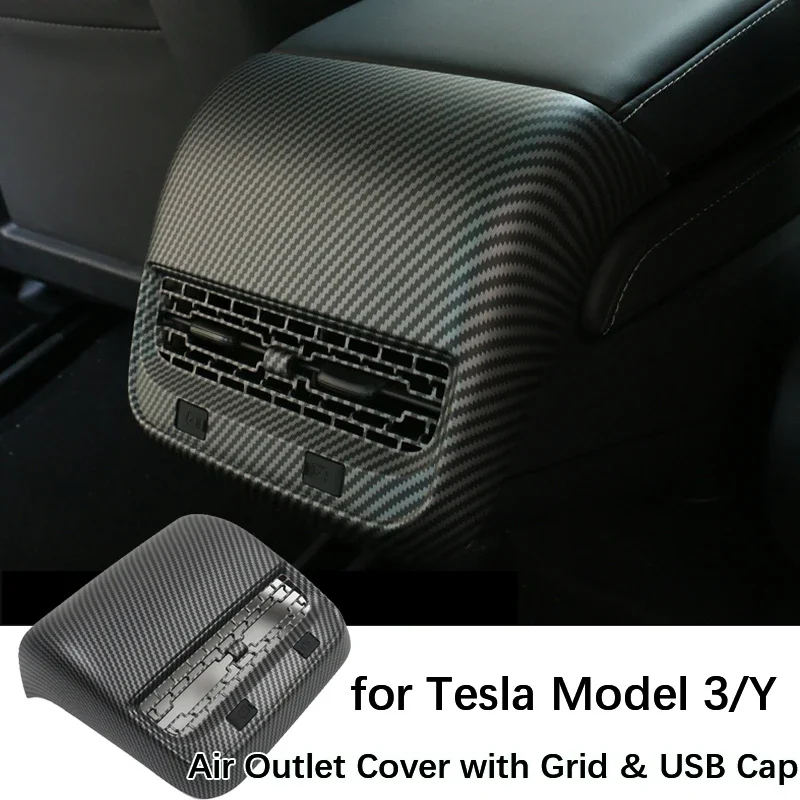 Per Tesla Model 3 Y coperchio uscita presa d\'aria posteriore sfiato scarico posteriore copertura completa protettiva All Inclusive Anti Kick