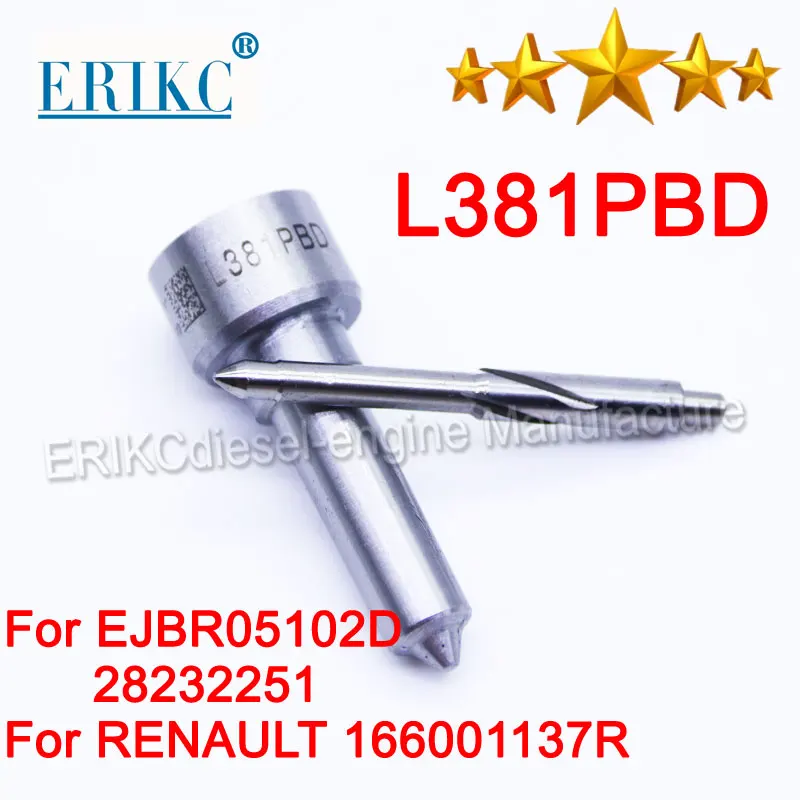 L381PRD Auto Part Diesel L381 PRD Fuel Injector Spray Nozzle L 381 PRD for LOGAN Euro 4 Injector 28232251 EJBR05102D